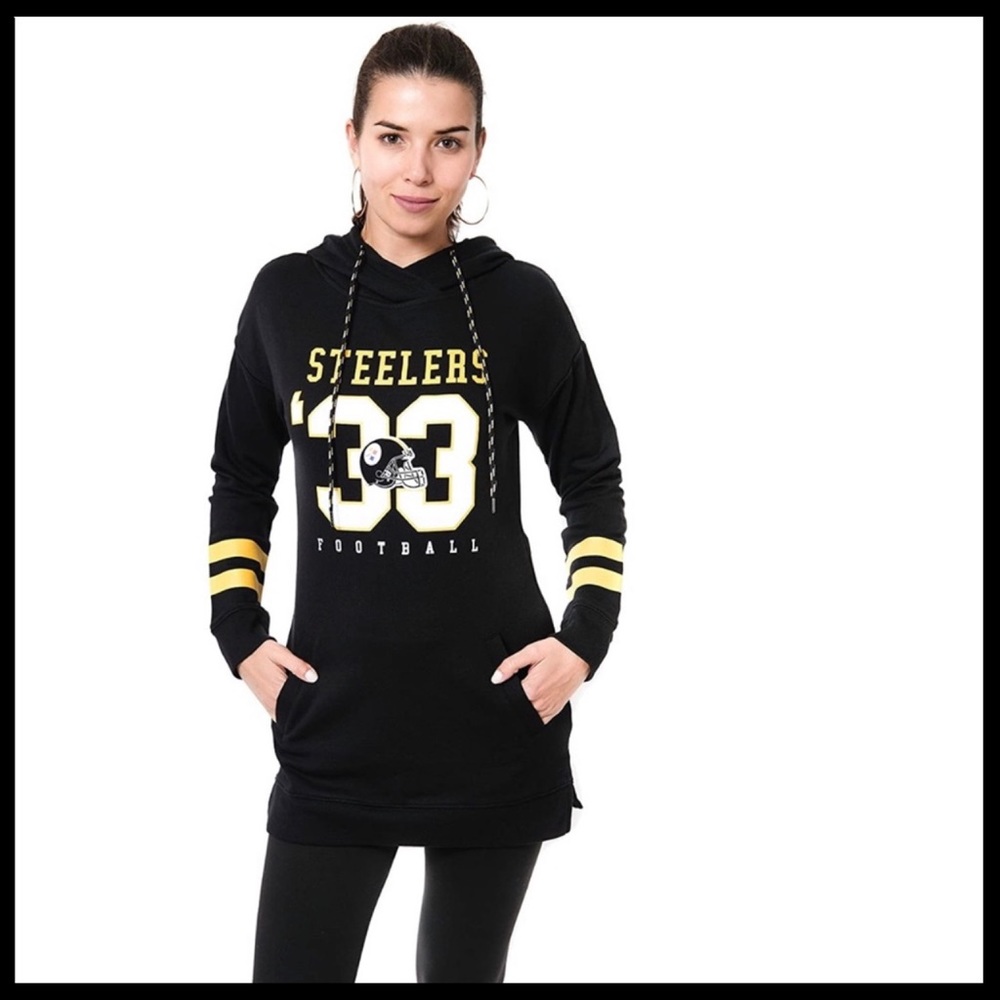 Steelers Tunic Length Hoodie